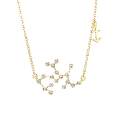 18K Gold Plated Zodiac Constellation Necklace