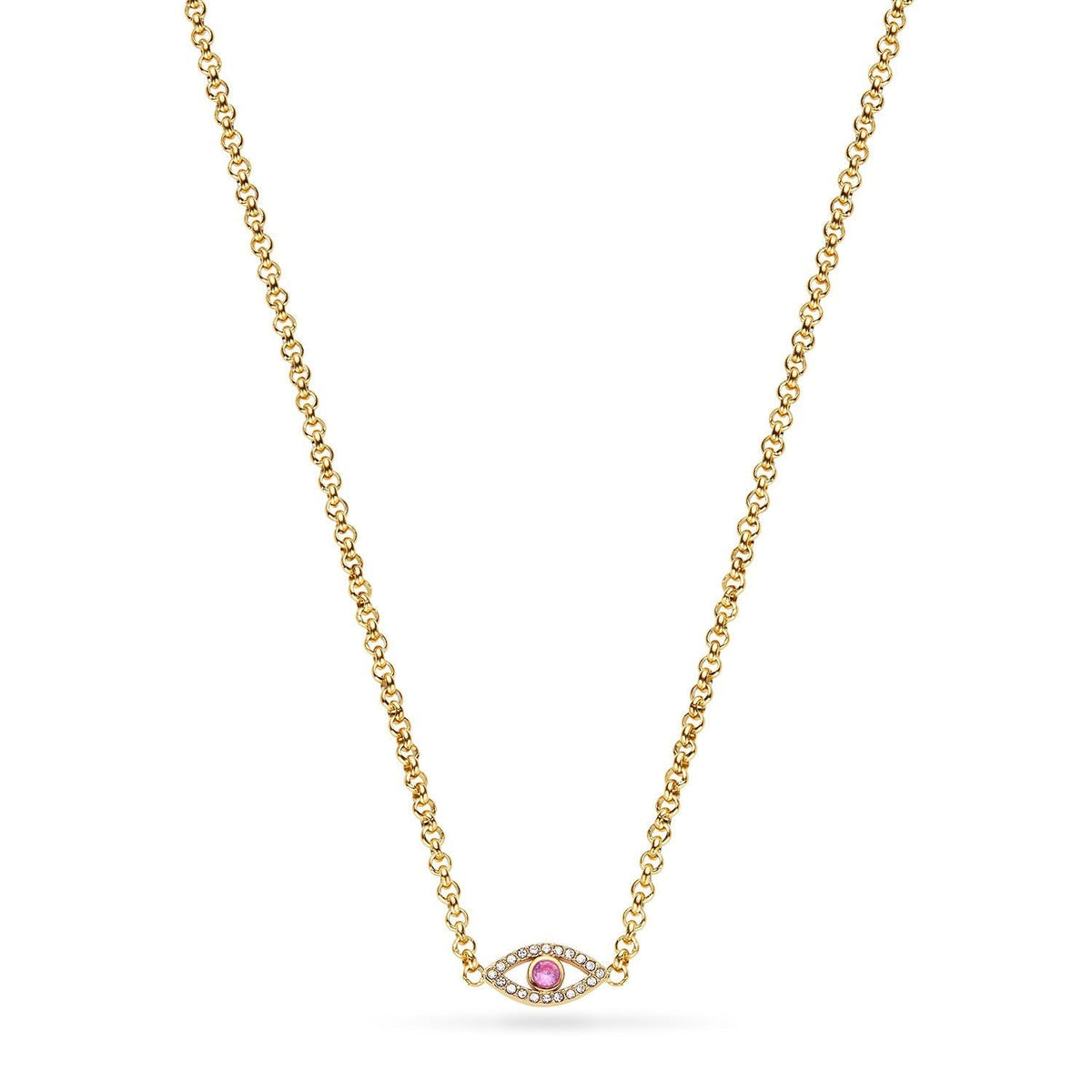 Custom Evil Eye Necklace (Gold)