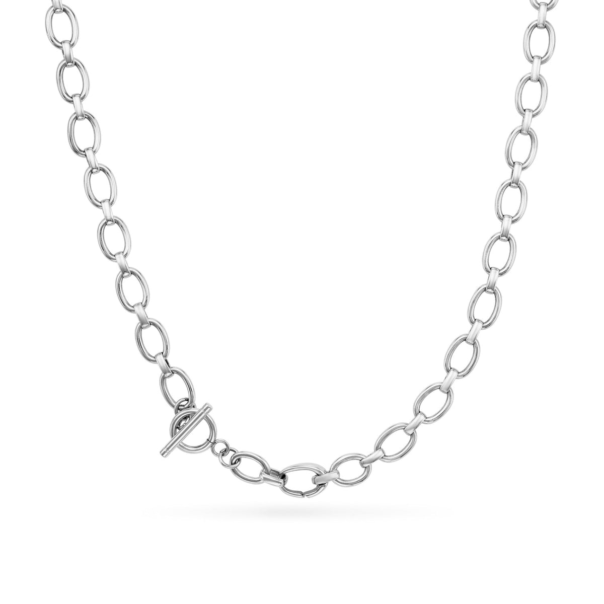 Mother of Pearl Cushion Necklace & Earrings Set (Silver)