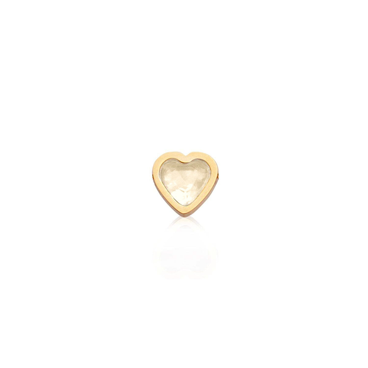 Mini Heart Birthstone Bracelet (Gold)