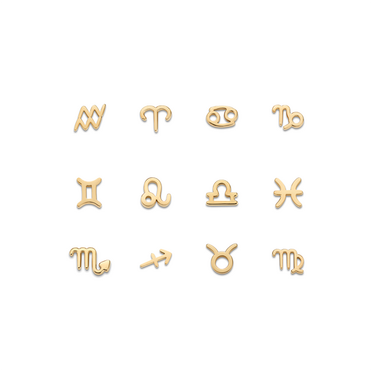 Made Mine Charms - Zodiac Charms (Gold)