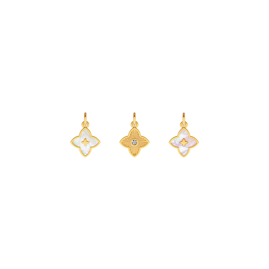 Made Mine Fine Charm - Flower (Gold)