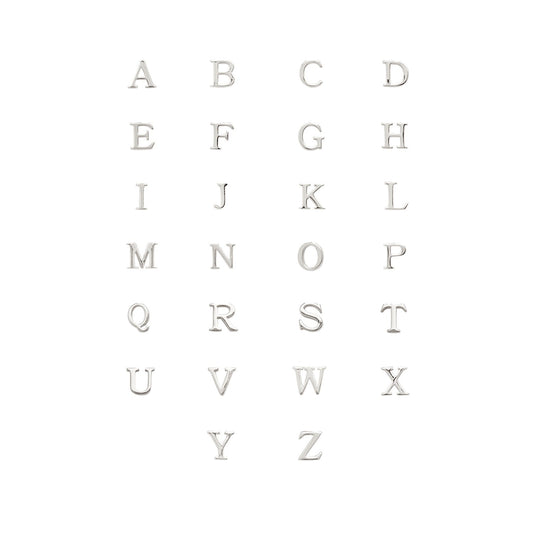 Made Mine Charms - Didot Initial Charm (Silver)