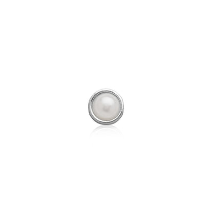 Made Mine Charms - Pearl Charm (Silver)