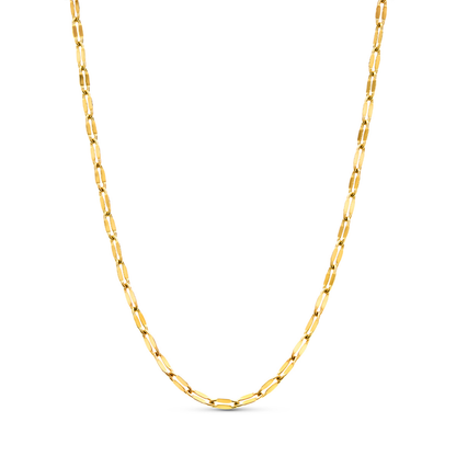 Double Heart Token Fingerprint Necklace (Gold & Silver)