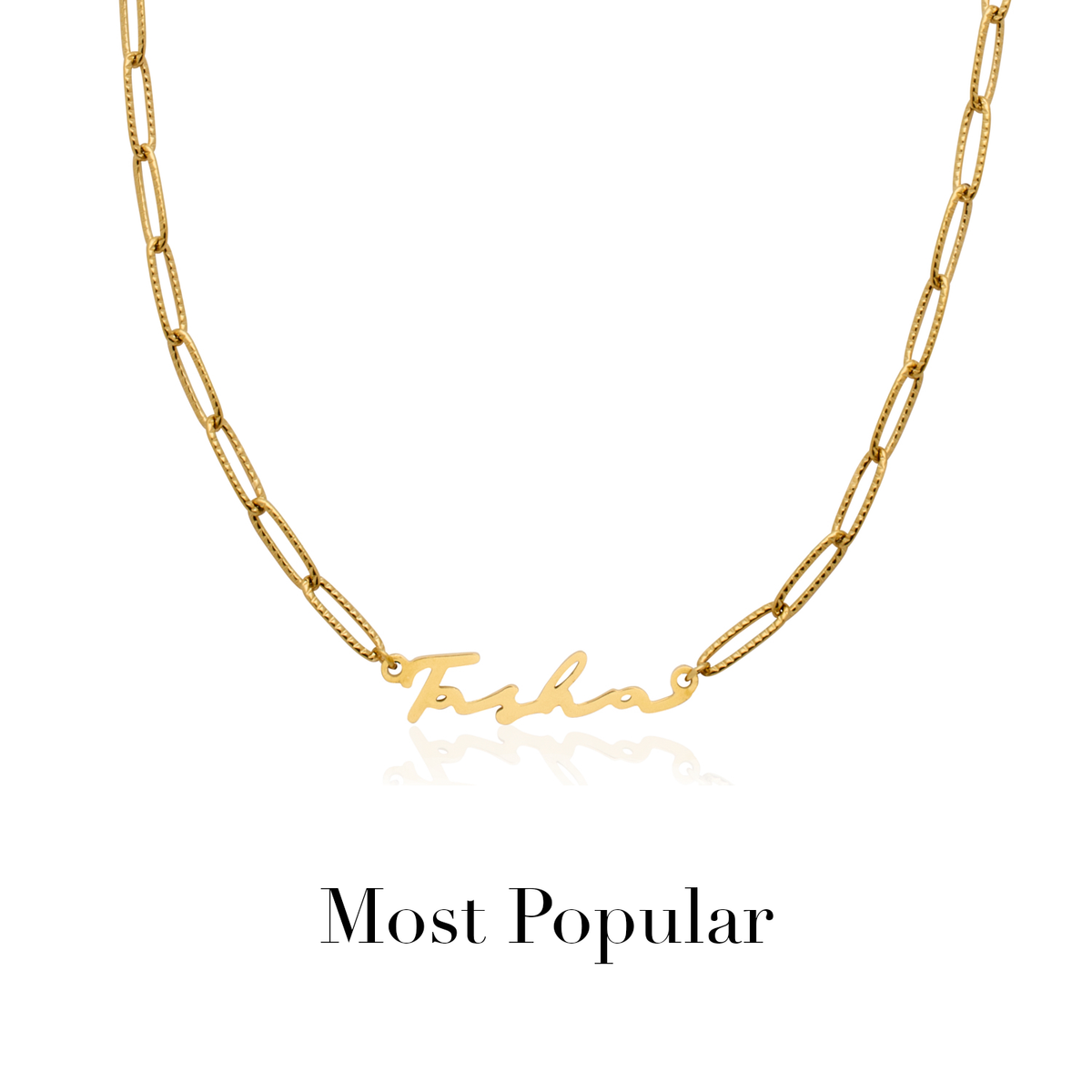 Signature Name Necklace - Gold