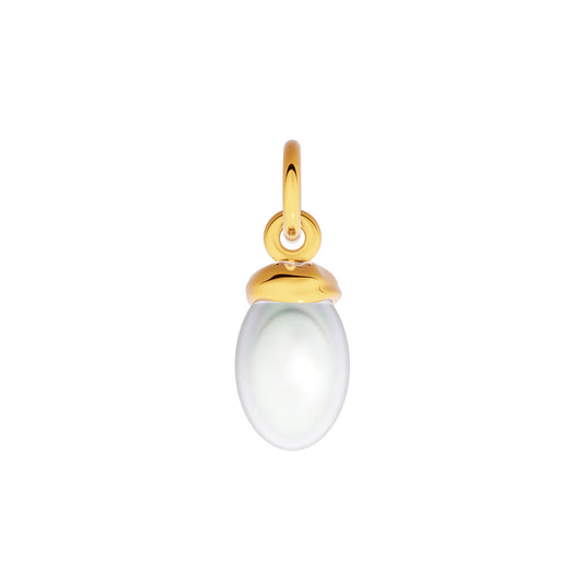 Made Mine Fine Charm - Organic Pearl (Gold)