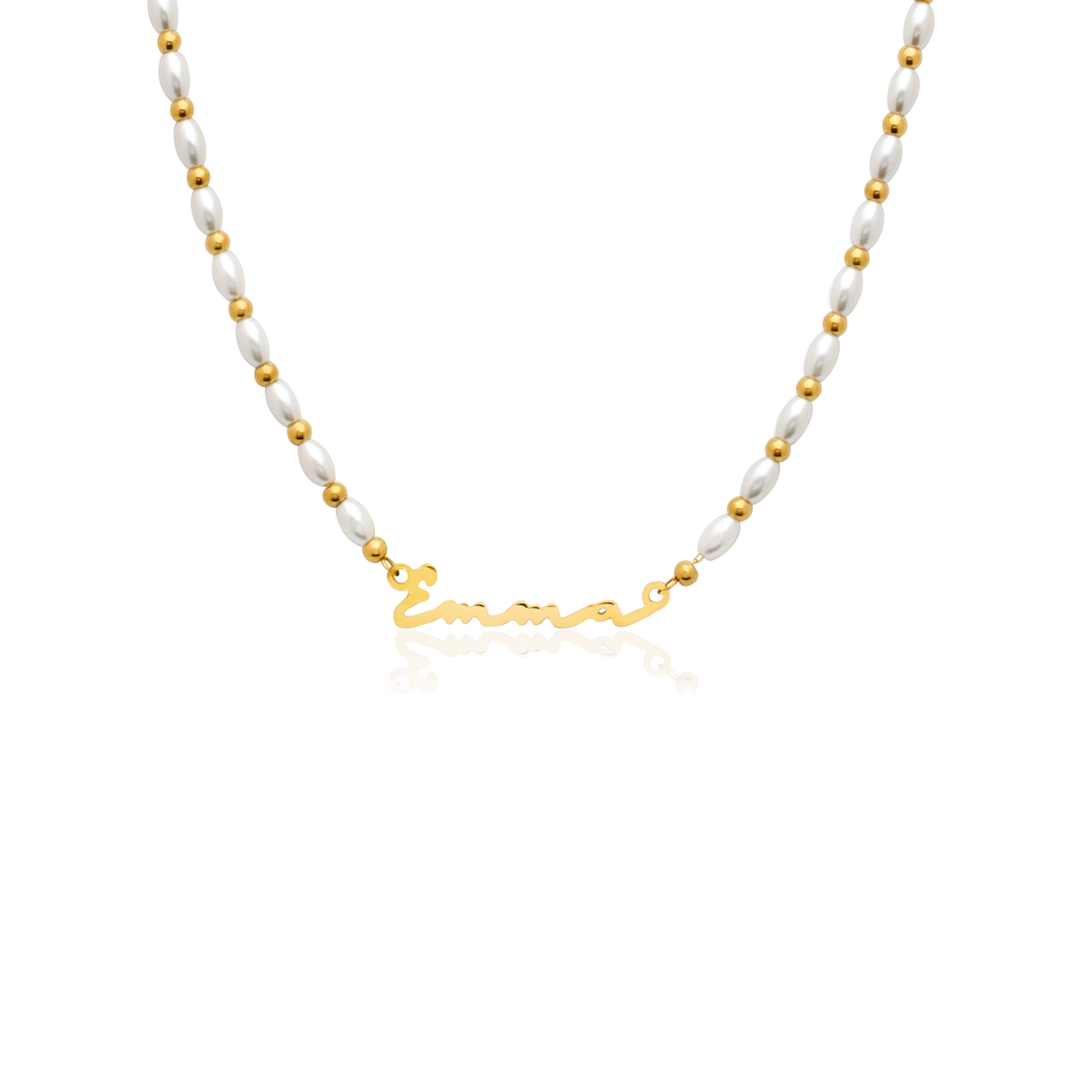 Signature Name Necklace - Gold