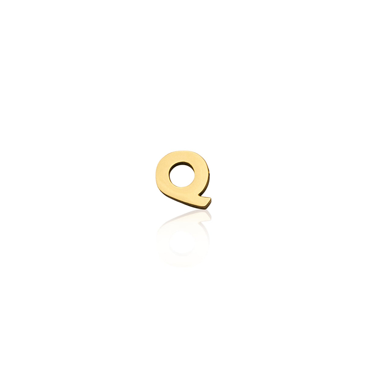 Made Mine Mini Letter Sphere Chain Necklace (Gold)