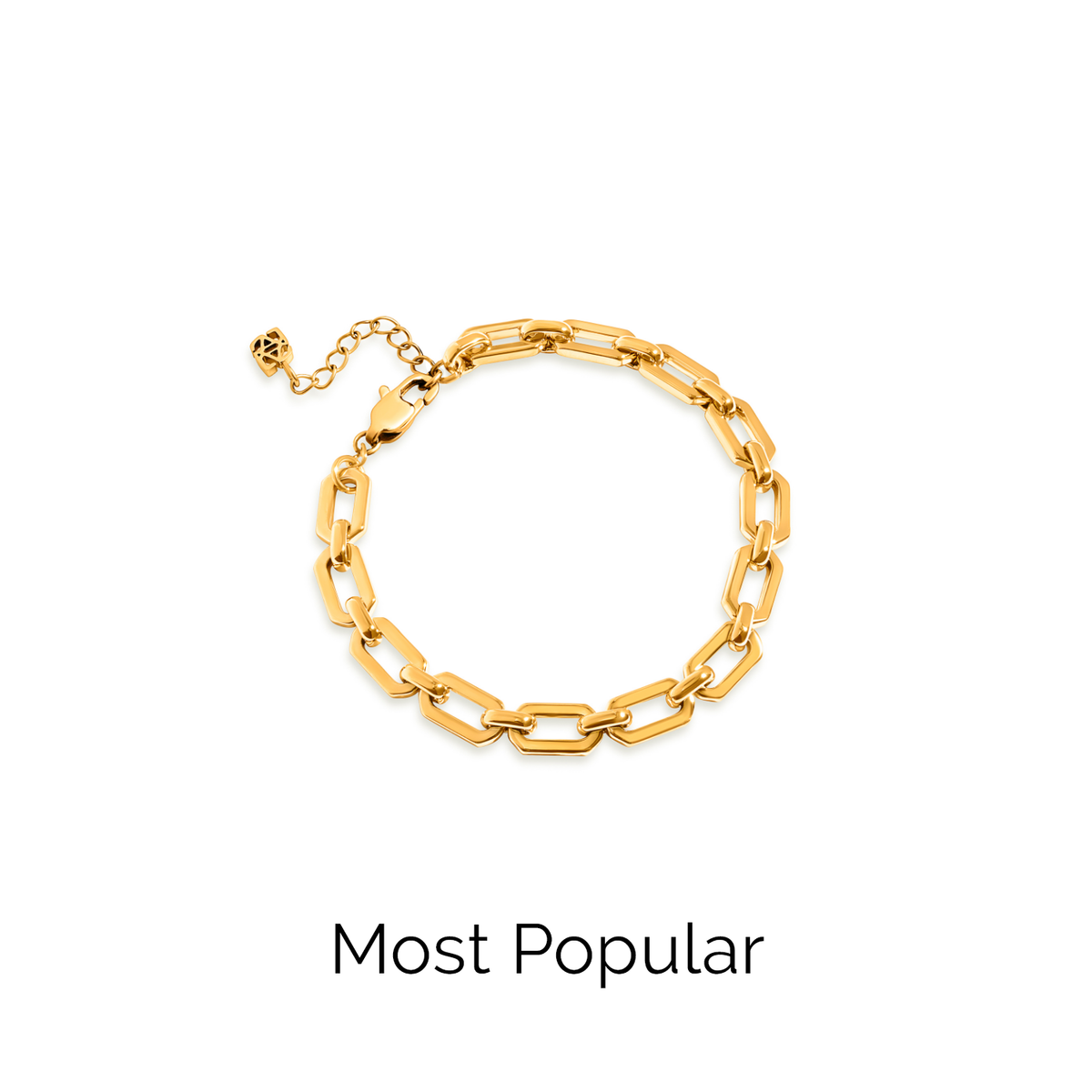 Statement Link Bracelet (Gold)