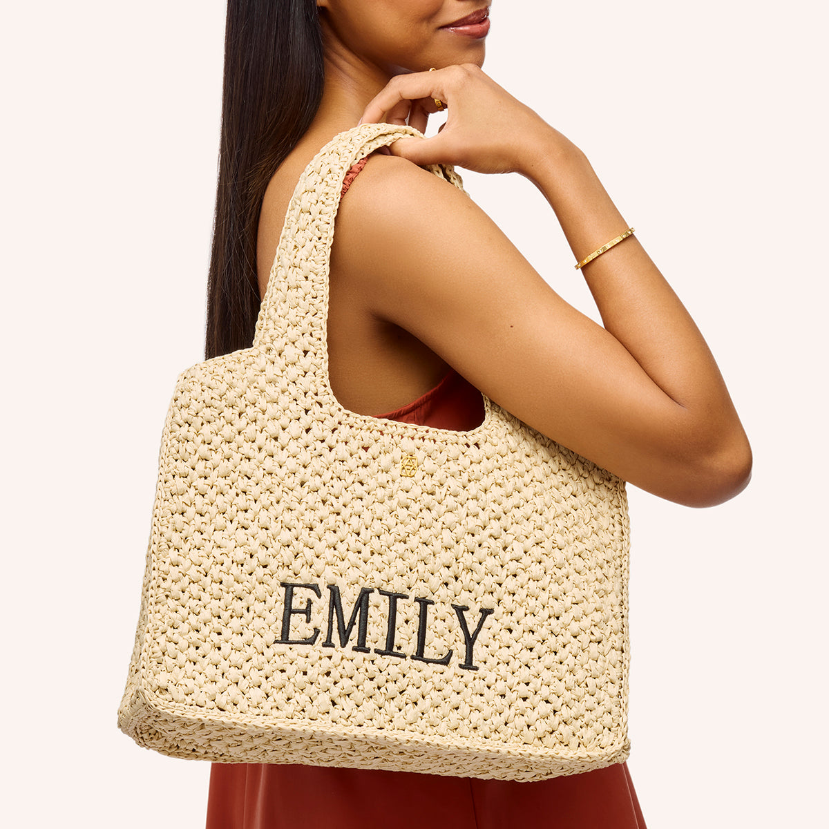Personalised Raffia Bag