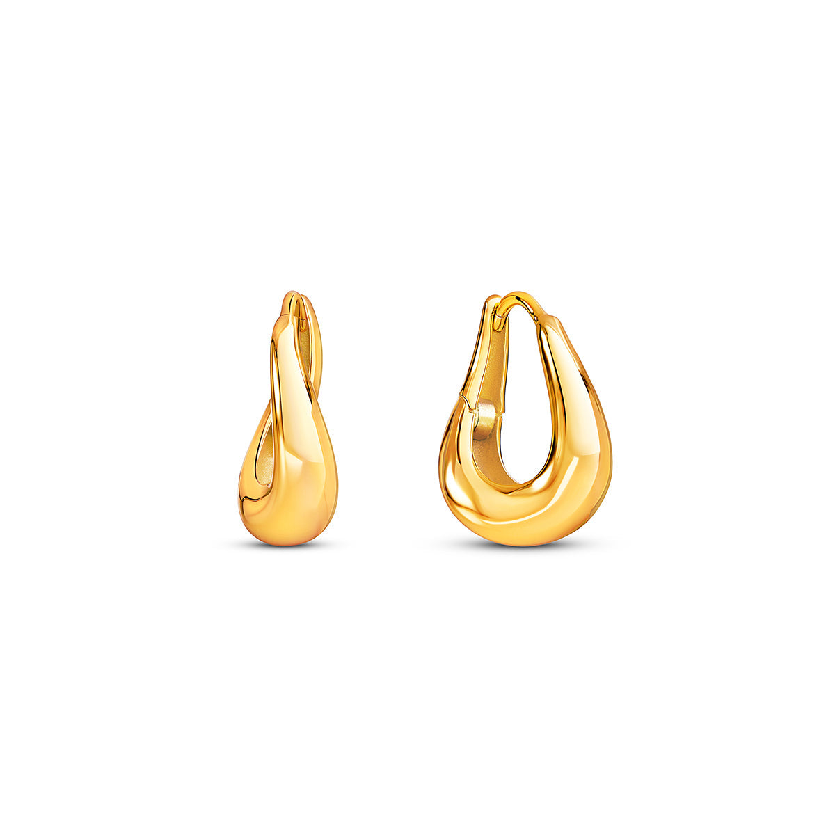 Mini Organic Hoops (Gold)