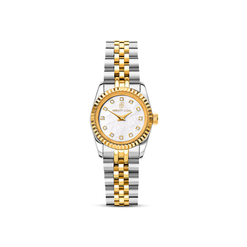 Mini Two Tone Pearl Link Belgravia 23 Watch