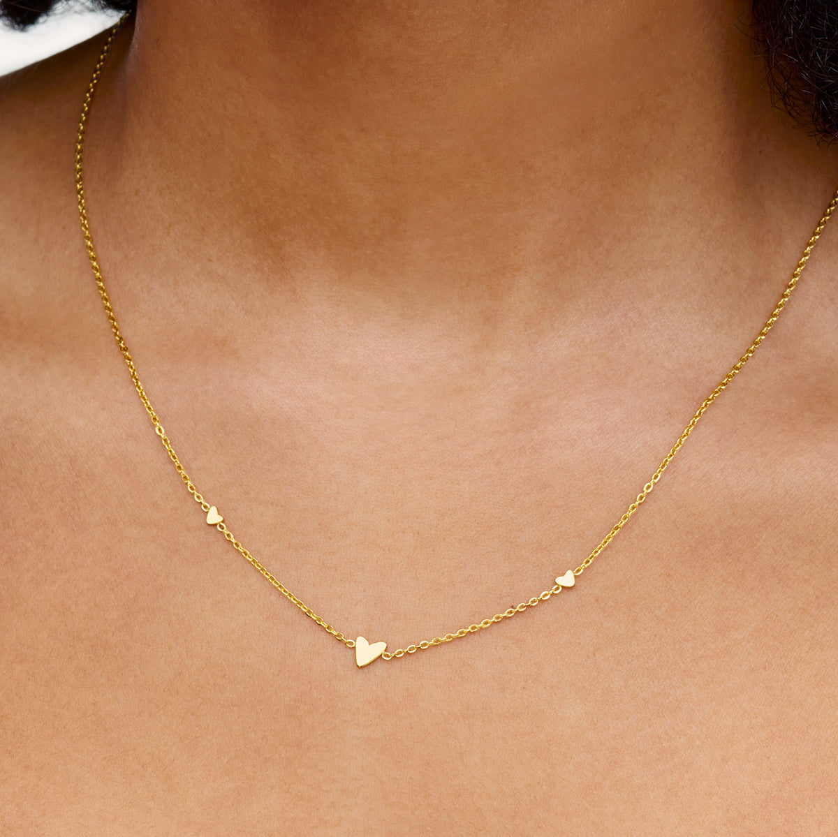 Mini Heart Necklace (Gold)