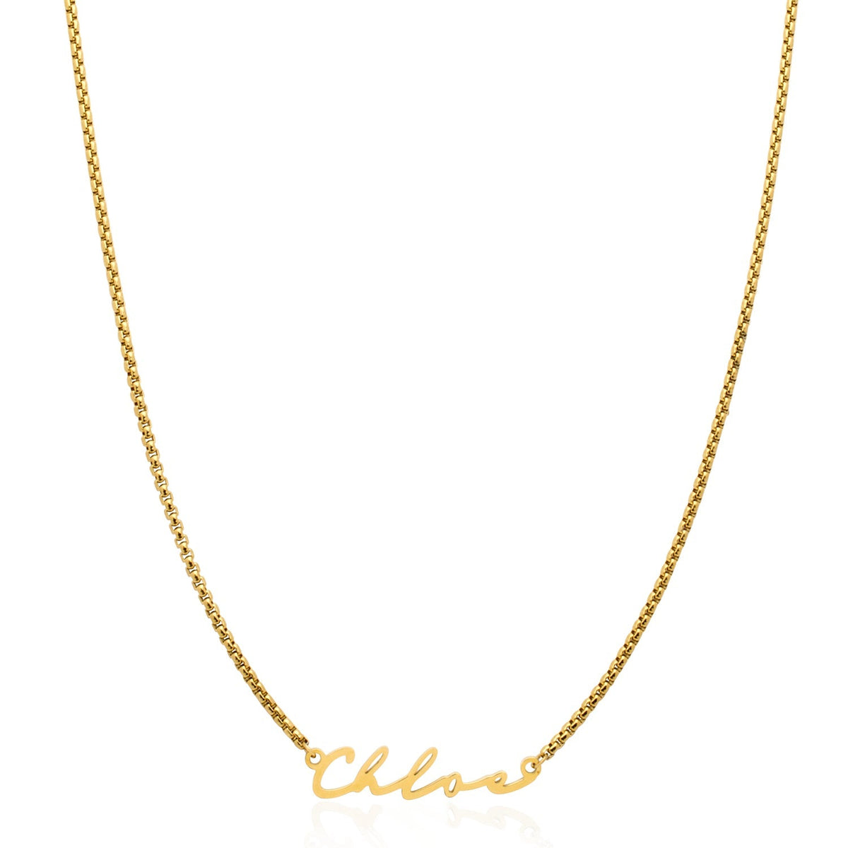 Signature Name Necklace - Gold