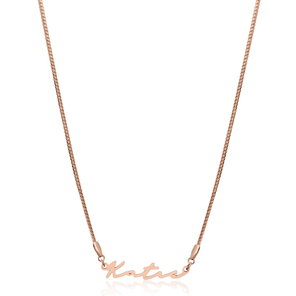 Signature Name Necklace (Rose Gold)