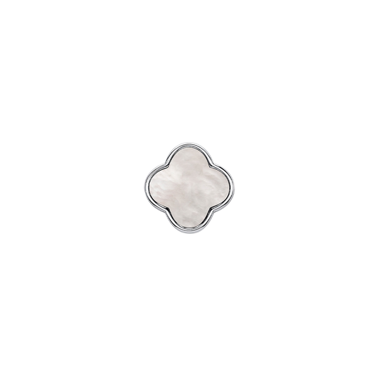 Pearl Clover Charms (Silver) - Plain Clover