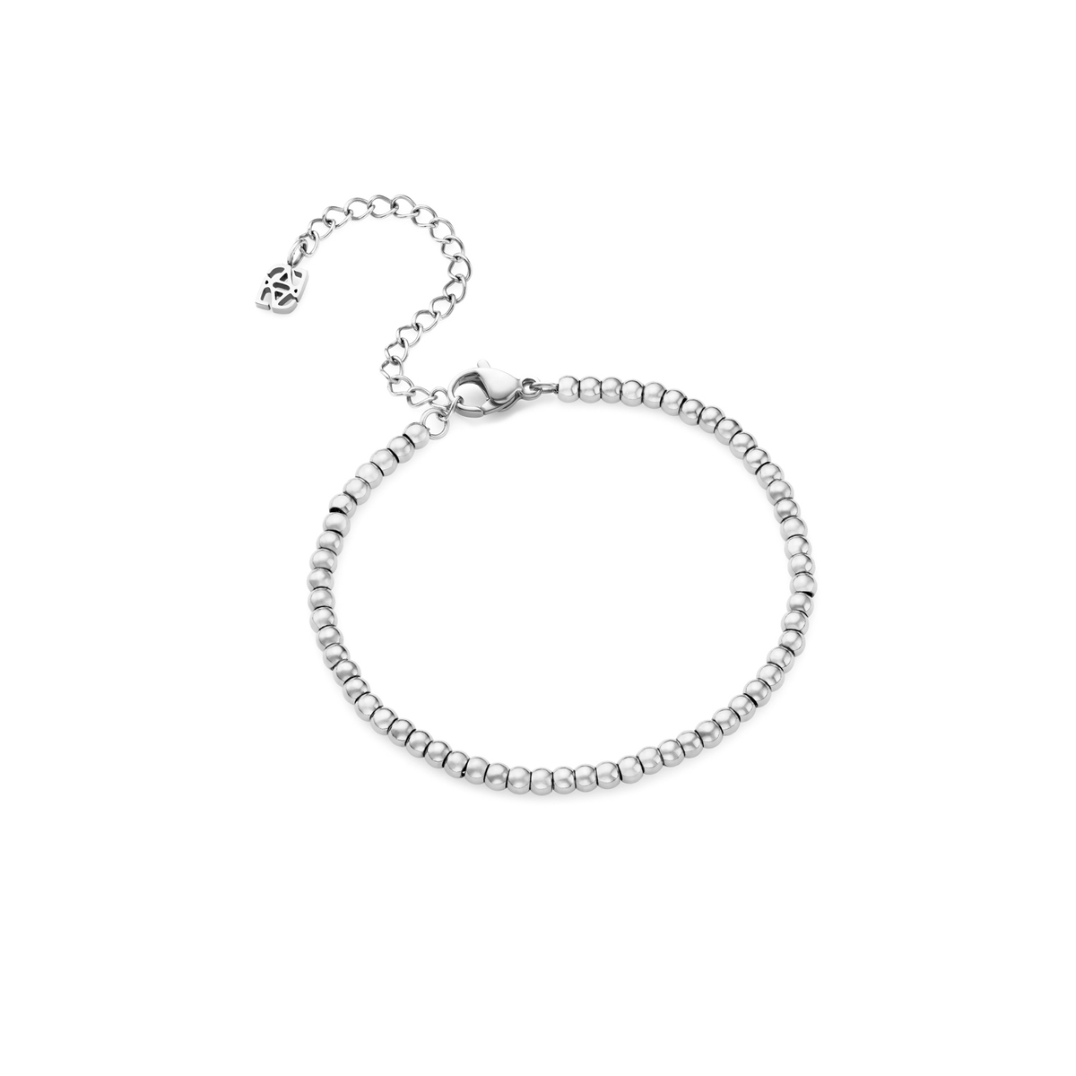 Small Beaded Bracelet (Silver)