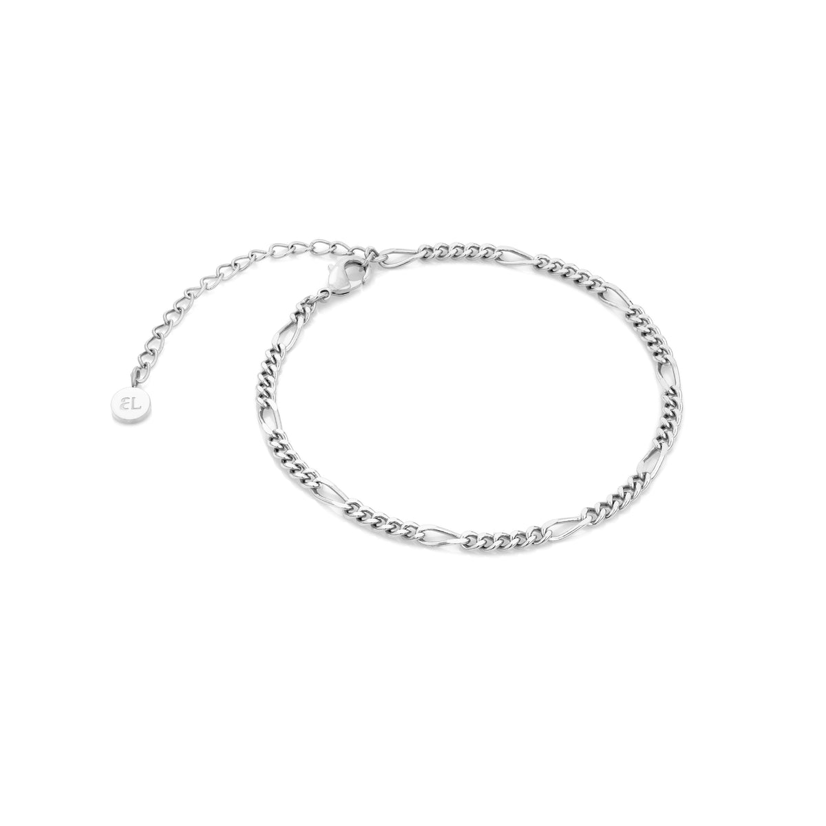 Layering Small Figaro Chain Bracelet (Silver)