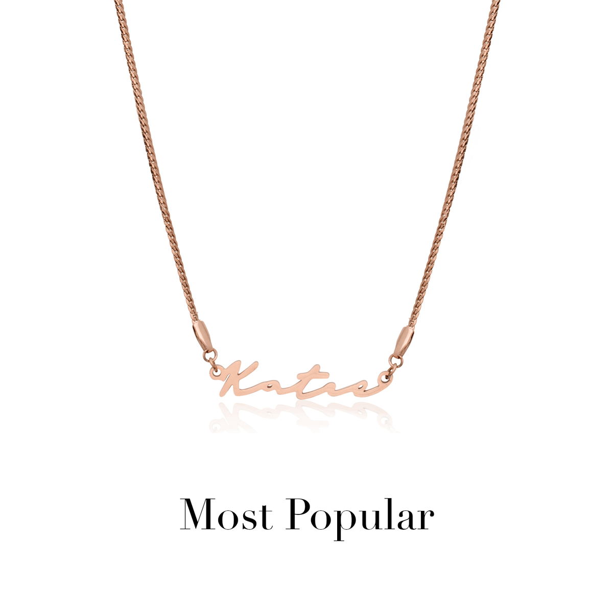 Signature Name Necklace (Rose Gold)