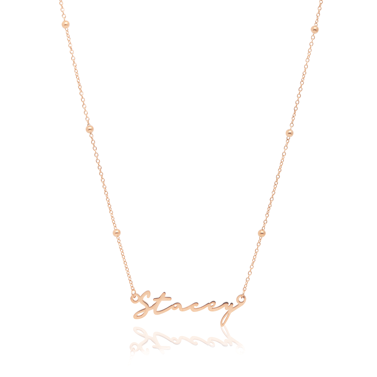 Signature Name Necklace - Rose Gold