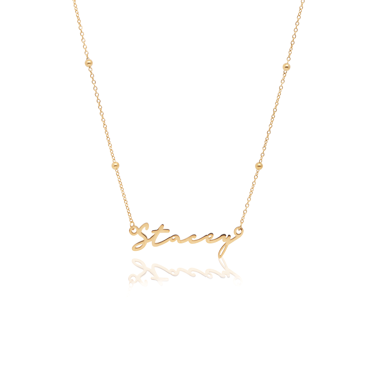 Signature Name Necklace - Gold