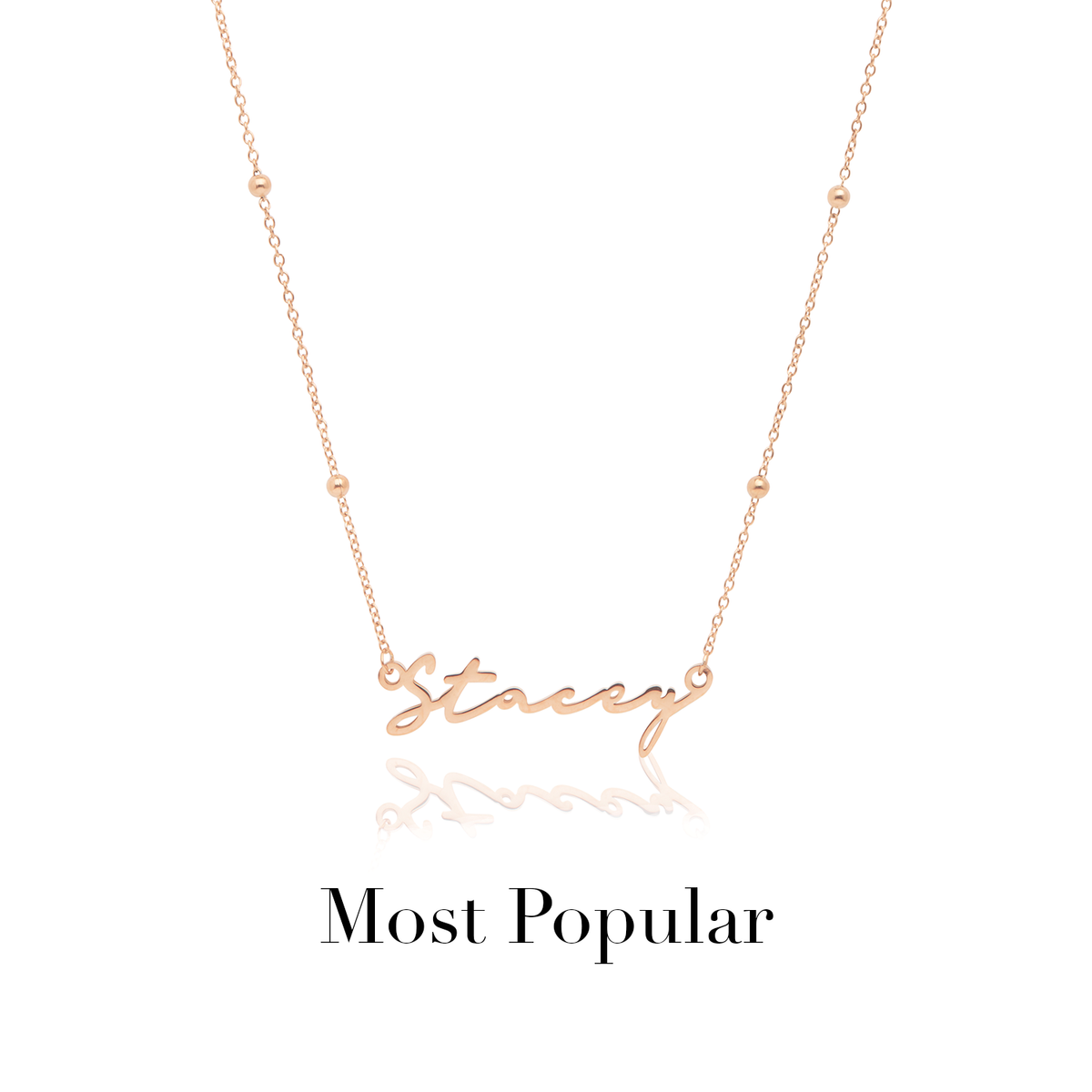 Signature Name Necklace (Rose Gold)