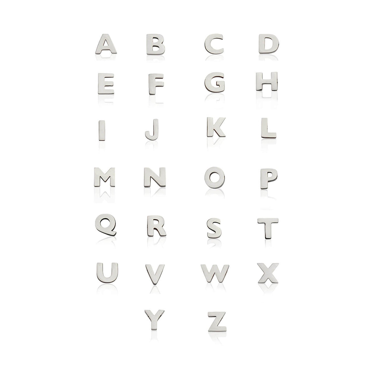 Made Mine Initials & Birthstone Necklace (Silver)