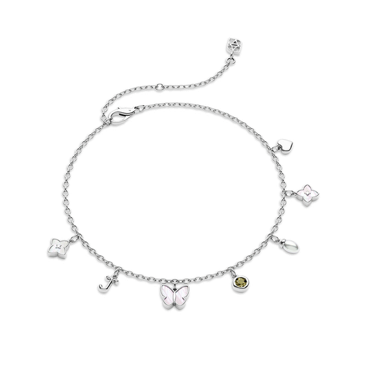 Made Mine Fine Charm Anklet (Silver)