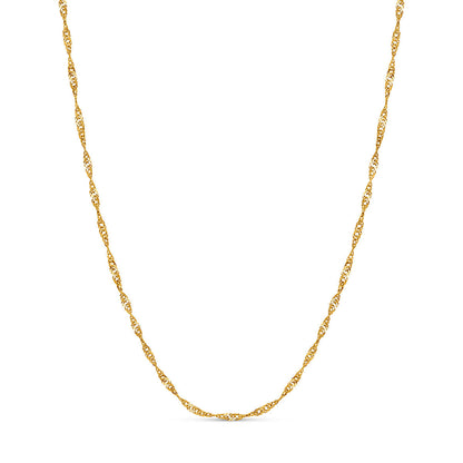 Layering Twisted Chain Necklace (Gold)