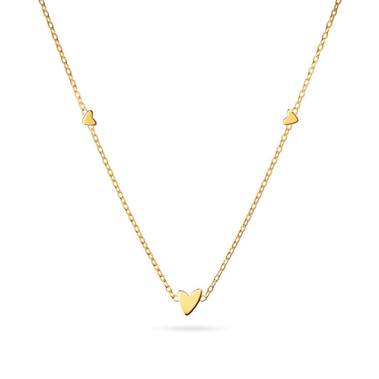 Mini Heart Necklace (Gold)