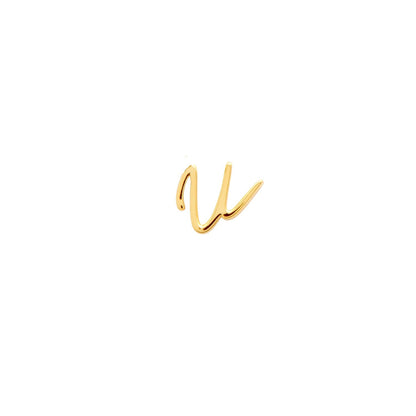 Signature Initial Stud Earring (Gold)