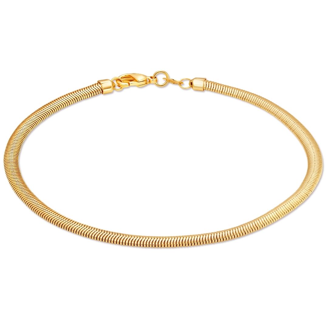 18K Gold Plated Snake Anklet