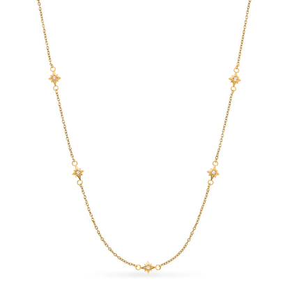 Double Heart Token Fingerprint Necklace (Gold & Silver)
