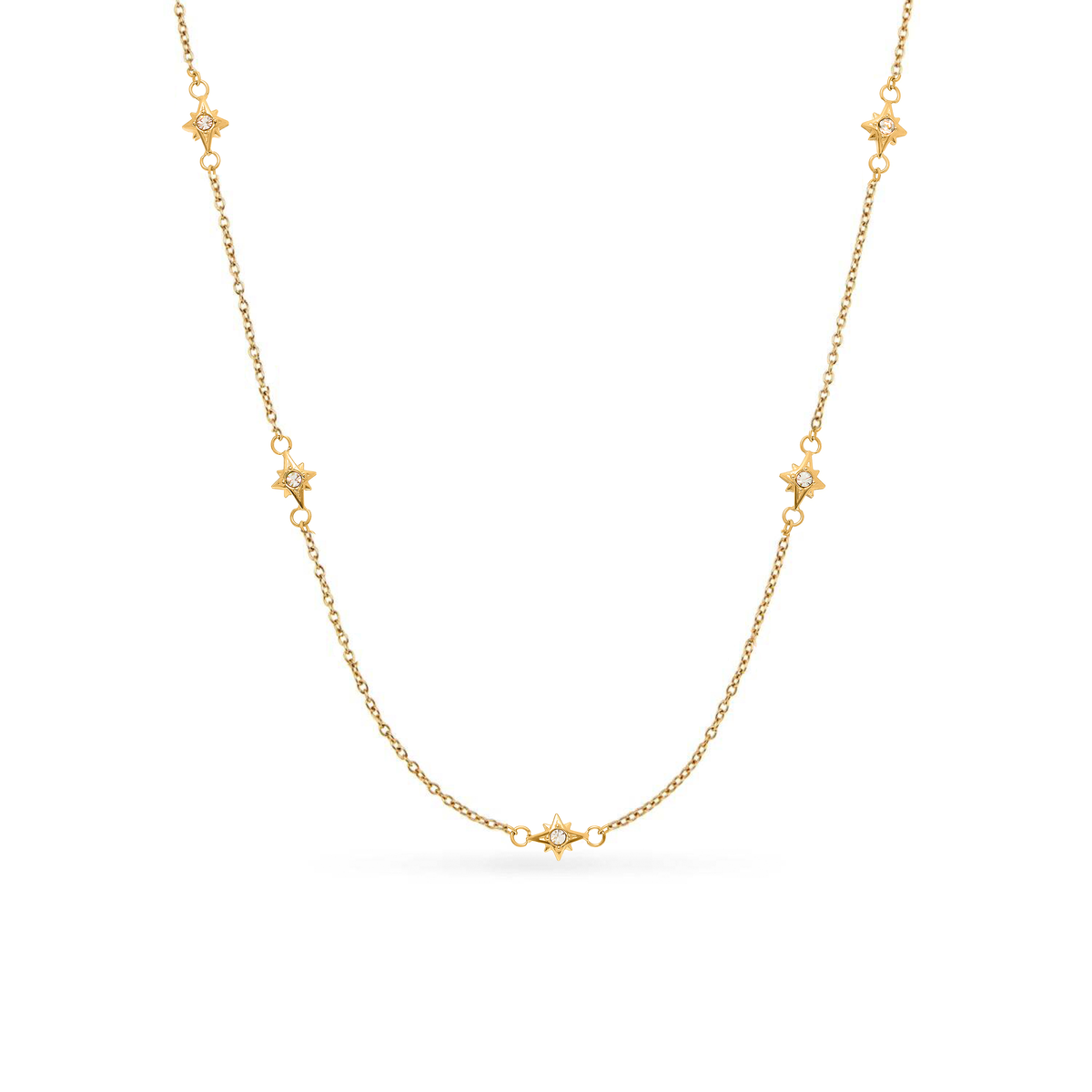 Ocean Charms Seahorse Necklace (Gold)