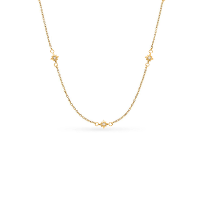 Organic Fingerprint Droplet Necklace (Gold)