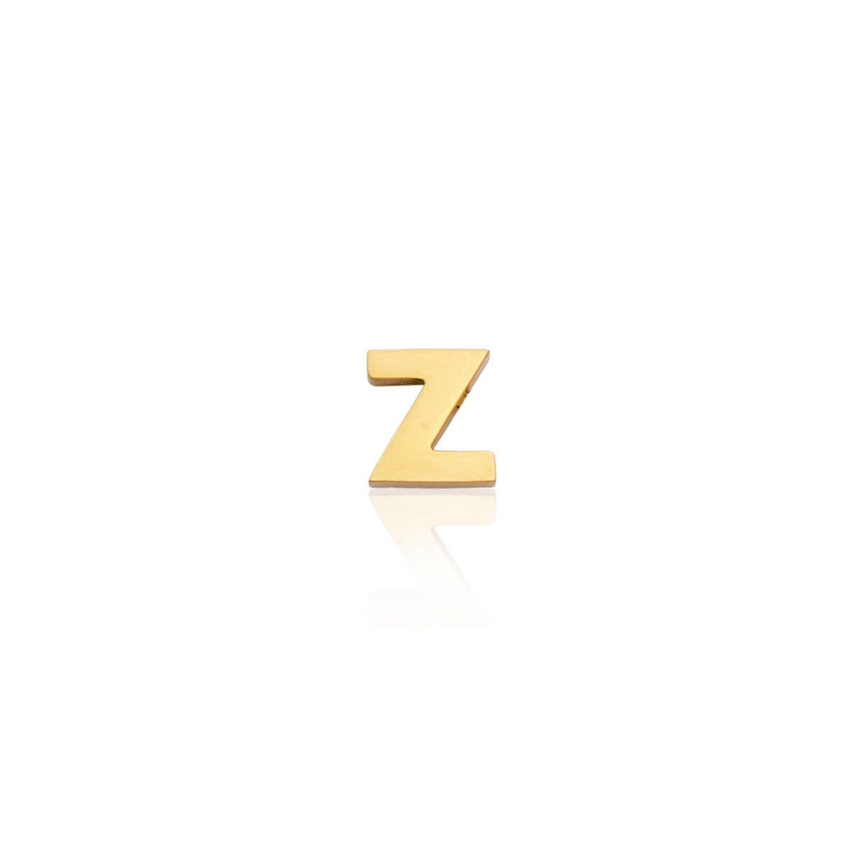 Mini Letter Sphere Chain Necklace (Gold)