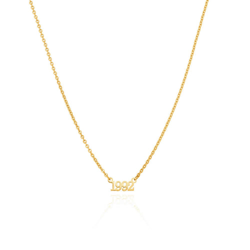 Editorial Date Necklace (Gold)
