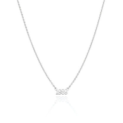 Editorial Date Necklace (Silver)