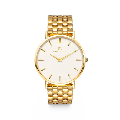 Gold Kensington Link 40 Watch
