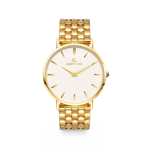 Gold Kensington Link 40 Watch