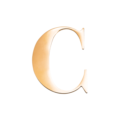 Gold Small Metal Letter