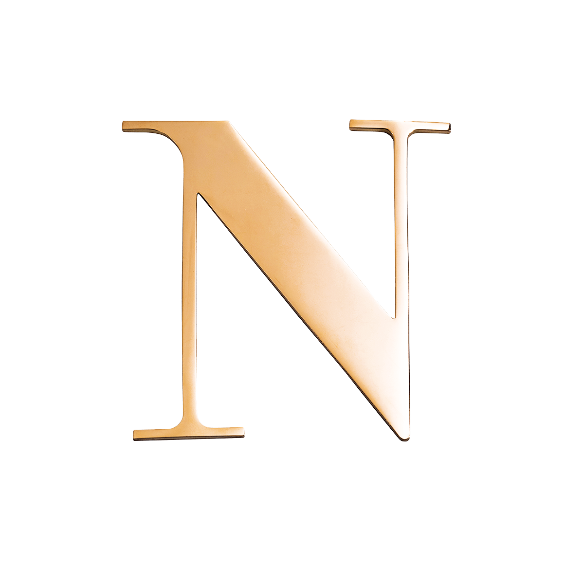 Gold Small Metal Letter