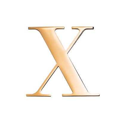 Gold Small Metal Letter