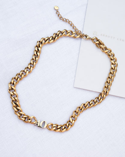 Initial Choker (Gold)