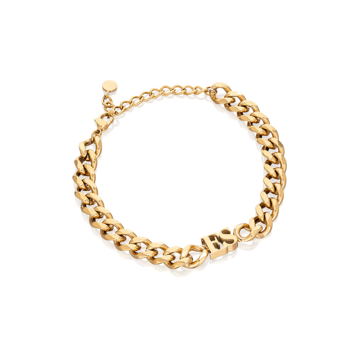 Initial Curb Bracelet (Gold)