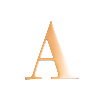 Jewellery Box Gold Small Metal Letter