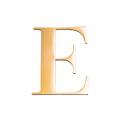 Jewellery Box Gold Small Metal Letter
