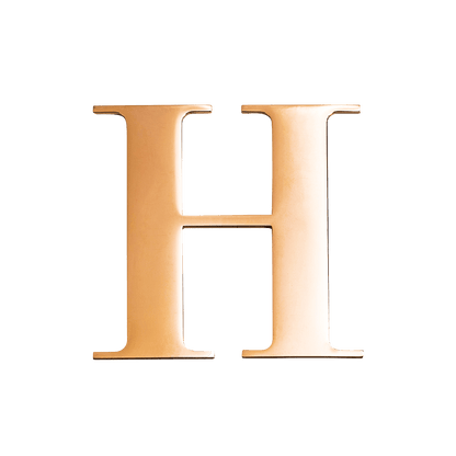 Jewellery Box Gold Small Metal Letter