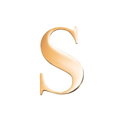 Jewellery Box Gold Small Metal Letter